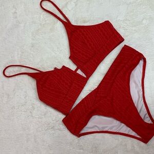 Red bikini, nwot, size M